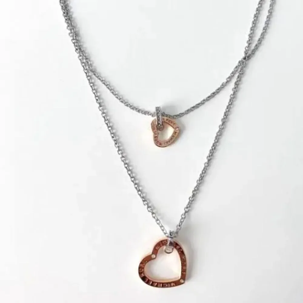 Michael‎ Kors Double Strand Hearts Necklace